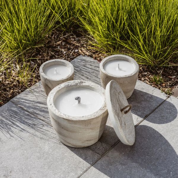 MON DADA  | Mon Dada | Urban Outdoor Candle | Large | Ecru