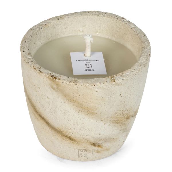 MON DADA  | Mon Dada | Urban Outdoor Candle | Large | Ecru