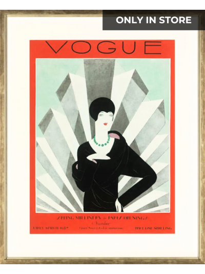 Vogue Covers Print met Lijst Vogue March 1927 - Vorspaget Home