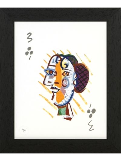 Picasso Print met lijst Women's Playing Card Vorspaget Home