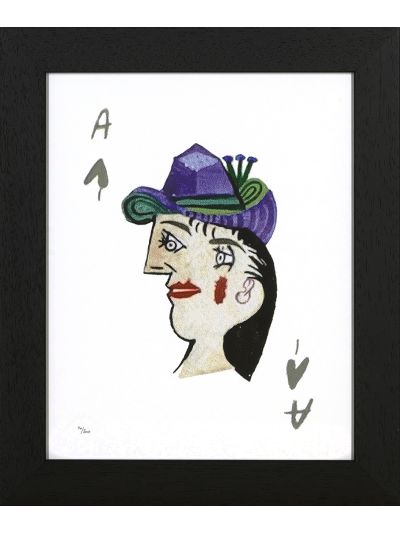 Picasso Print met lijst Women's Playing Card 584F - Vorspaget Home